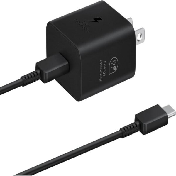 Samsung 25W Wall Charger Power Adapter with Cable (Black)