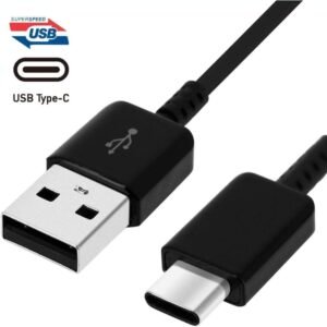 Fast Adaptive Charger for Galaxy + 4ft Type-C Cable & OTG Adapter (Black)